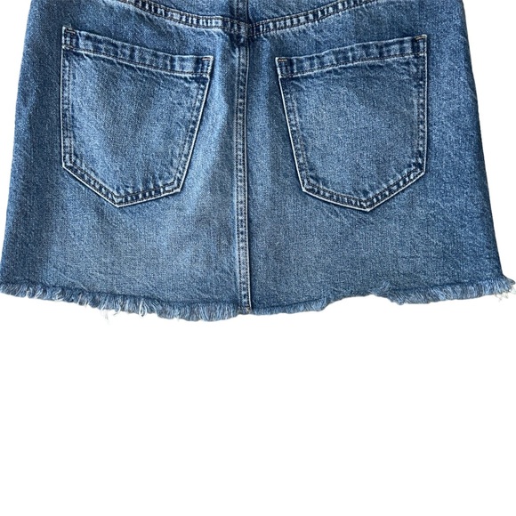 Free People / We the Free “Zip it Up” Front Denim Mini Skirt - 26 - Picture 9 of 13
